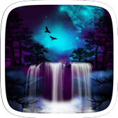 Blue Nature Waterfall Theme icon