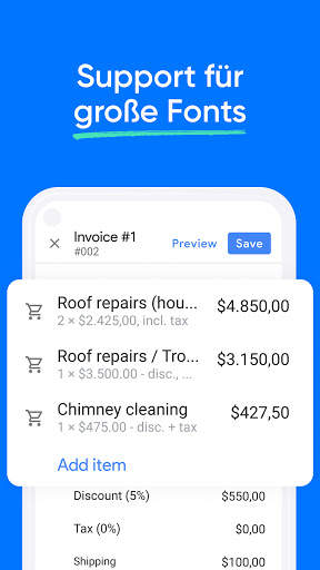 Rechnung schreiben - SaldoApps screenshot 4