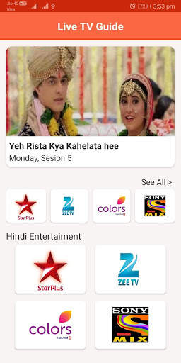 Live TV All Channels free online guide screenshot 1