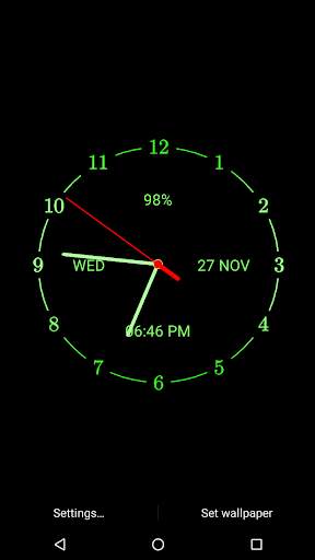 Analog Clock Live Wallpaper screenshot 5