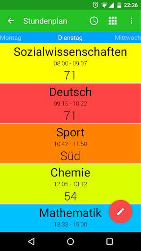 Stundenplan screenshot 5