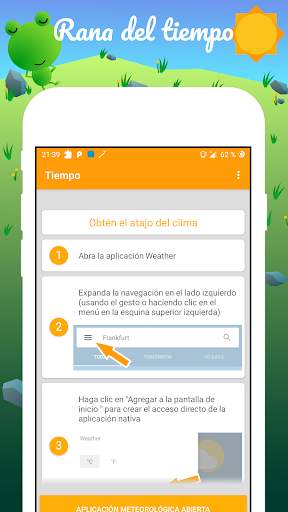 Atajo de la rana meteorológica screenshot 1