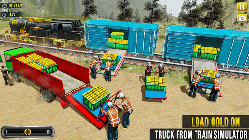 City Train Game Gold Transport screenshot 4