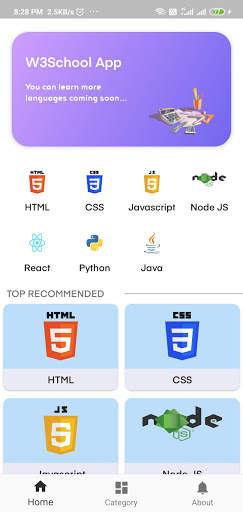 W3Schools screenshot 1