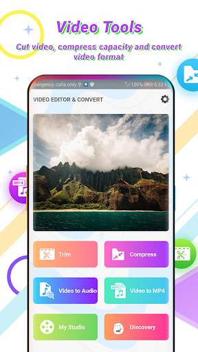 Video to MP3 Convert - Video Compress Video Editor screenshot 1
