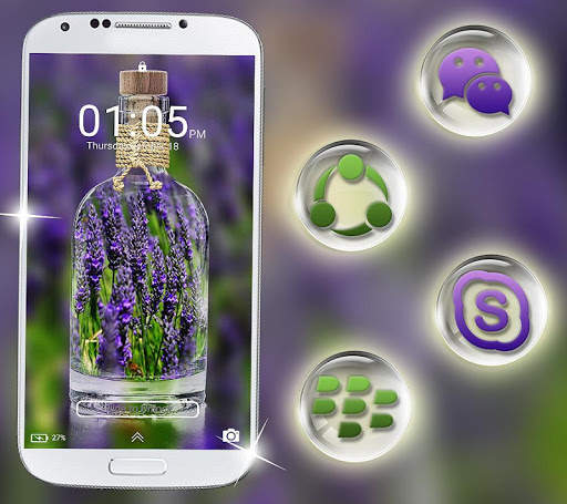 Lavender Launcher Theme screenshot 4