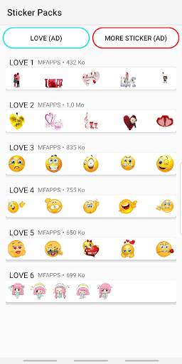 LOVE STICKERS FOR WHATSAPP - ❤️WASTICKERAPPS❤️ screenshot 5