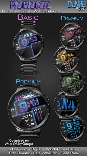 Roboxic HD WatchFace Widget Live Wallpaper screenshot 1