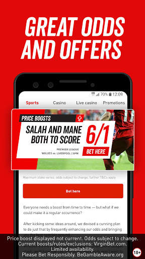Virgin Bet: Sports Betting on Football & Racing screenshot 2