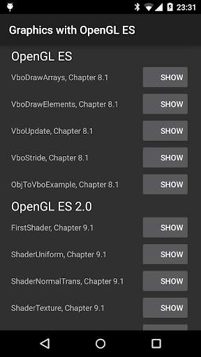 Graphics with OpenGL ES скриншот 1