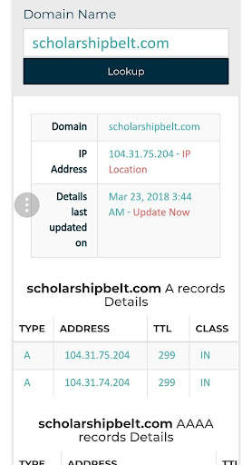 DNS Record Lookup 3 تصوير الشاشة