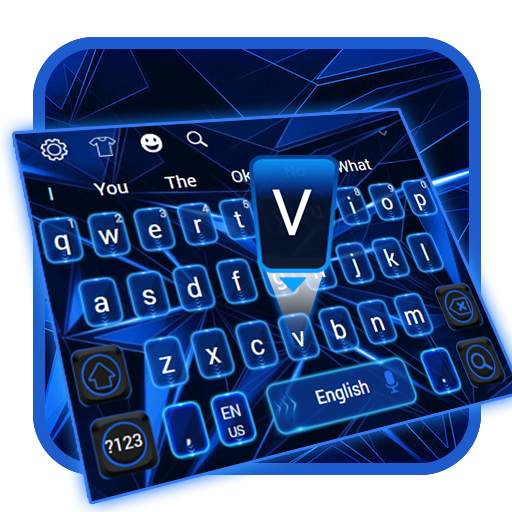 Blue Black Future Keyboard 10001002
