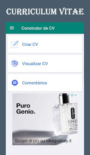 Curriculum Vitae App screenshot 1