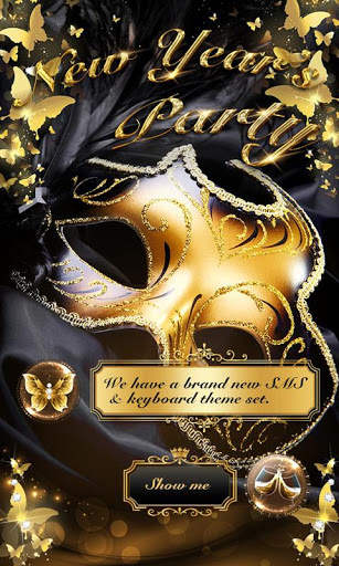 (FREE) GO SMS NEW YEAR'S THEME screenshot 1
