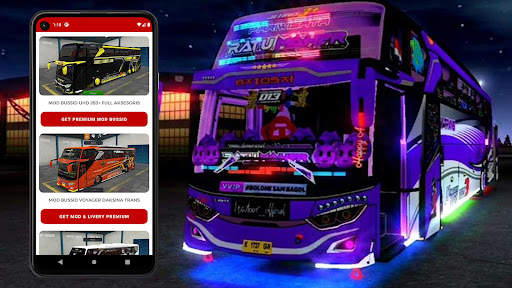 Livery Bussid Bus Full Strobo screenshot 1