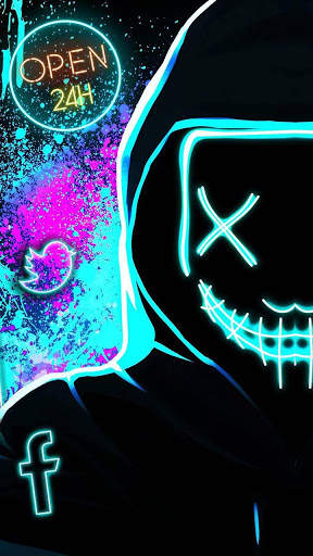 Graffiti, Mask Themes, Live Wallpaper screenshot 2