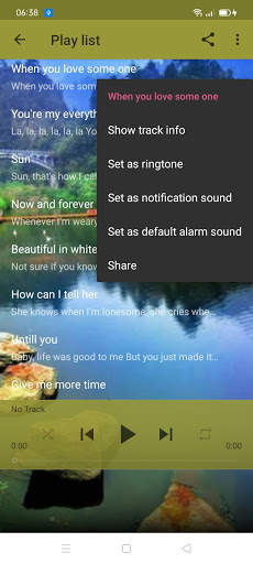 Romantic love songs offline   lyrics screenshot 4