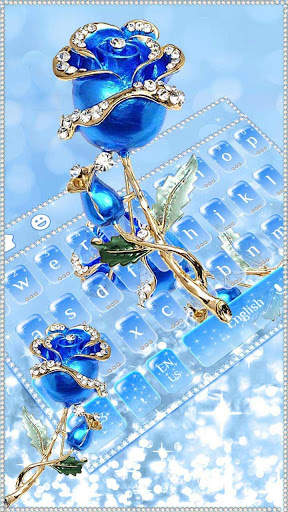 Blue Rose Diamond Keyboard screenshot 1