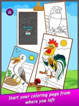 Super Birds Kids Coloring Game screenshot 10