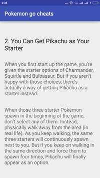 Tips and tricks for Pokemon go screenshot 2