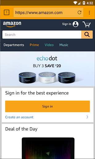 Porn & Ads blocker browser screenshot 1
