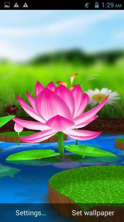 Lotus 3D Live Wallpaper screenshot 2