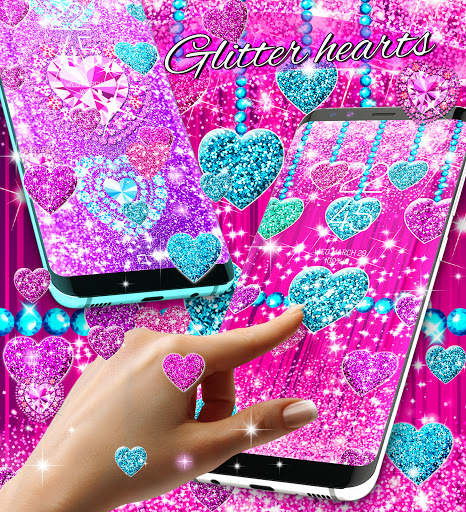 Glitter hearts live wallpaper screenshot 4