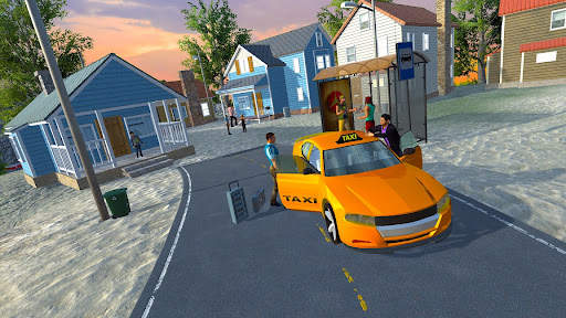 City Taxi Driving Sim Games screenshot 5