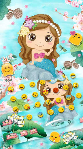 Cute Mermaid Keyboard screenshot 3