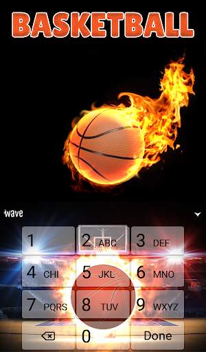 Basketball Animated Keyboard स्क्रीनशॉट 5