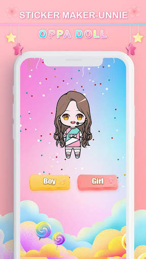 Sticker Maker-Unnie & Oppa doll screenshot 1