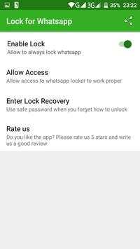 Lock for Whatsapp screenshot 3