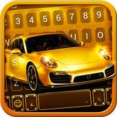 Gold Luxury Car Keyboard Theme on 9Apps