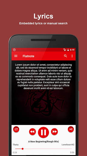 Flatnote Music Player screenshot 4