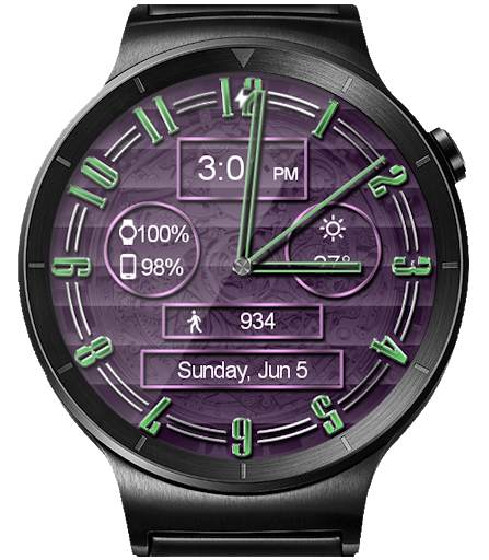 Polished Style HD Watch Face & Clock Widget screenshot 14