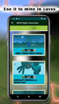 MCPE Night Vision Mod screenshot 2