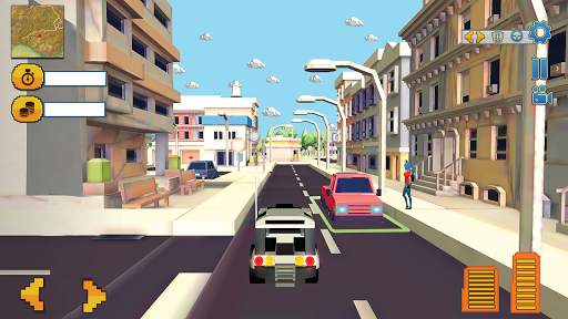 Monster Smashy Cars-Blocky City Driving Adventures screenshot 8