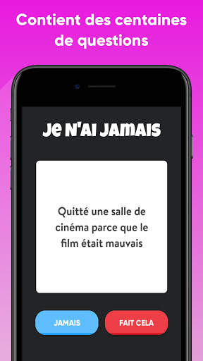 Je n'ai jamais - Jeu de soirée screenshot 1