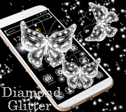 Diamond butterfly Theme स्क्रीनशॉट 1
