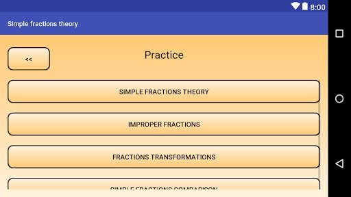 Math. Theory of fractions screenshot 5