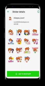 Sticker Miss You For WA - Love WAStickerApps screenshot 2