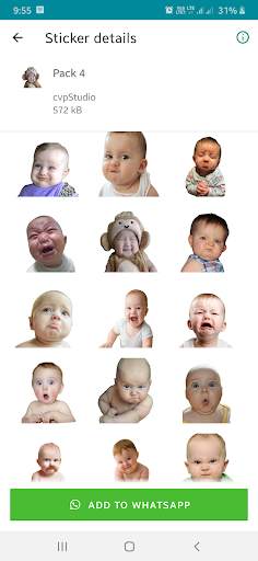WAStickerApps : New Baby Stickers for WhatsApp screenshot 4