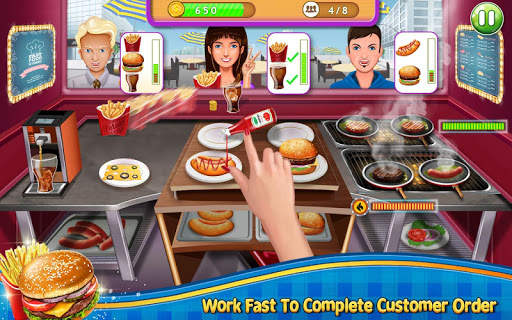Crazy Burger Recipe Cooking Game: Chef Stories screenshot 11