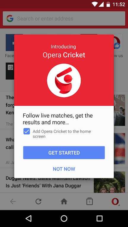 Opera Mini mobile web browser screenshot 7