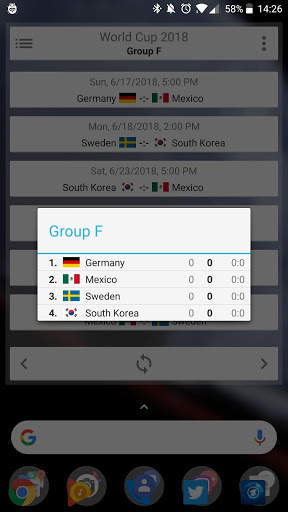 World Cup Widget screenshot 3