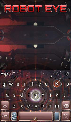 Robot Eye Animated Keyboard    स्क्रीनशॉट 2