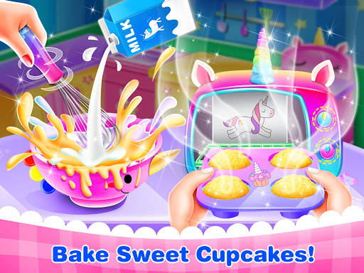 Unicorn Cone Cupcake Mania - Ice Cream Cake Maker screenshot 4