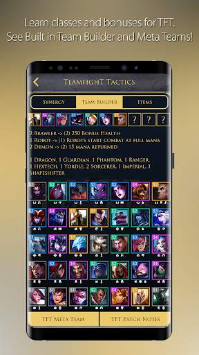 LCS & TFT Guide League of Legends Mobile Champions 5 تصوير الشاشة