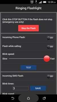 Ringing Flashlight screenshot 2