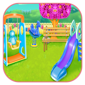 children's garden cleaning icon